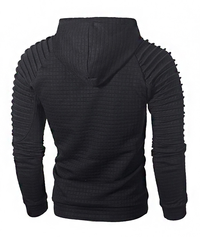 ZITY Men's Fashion Solid Color Casual Slim Fit with Kangaroo Pocket Hoodie-DUMFH05019|Zitysports