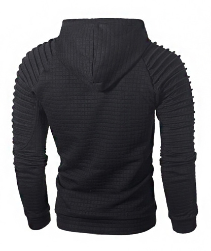 ZITY Men's Fashion Solid Color Casual Slim Fit with Kangaroo Pocket Hoodie-DUMFH05019|Zitysports