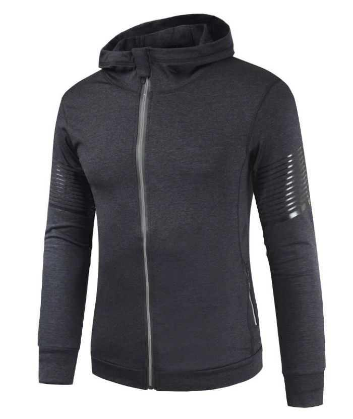 ZITY Men's Long Sleeve Full Zip Casual Plus Size Sweatshirt Hoodie-DUMHD05021|Zitysports