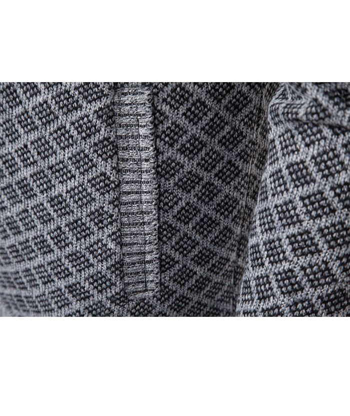 ZITY Men's Knitted Zip-Up Long Sleeve Hoodie-DUMFH05055|Zitysports