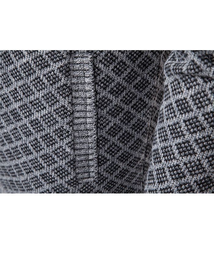 ZITY Men's Knitted Zip-Up Long Sleeve Hoodie-DUMFH05055|Zitysports