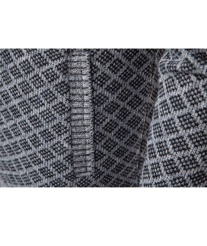 ZITY Men's Knitted Zip-Up Long Sleeve Hoodie-DUMFH05055|Zitysports