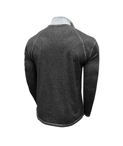 ZITY Men's Cotton Blend Zipper Stand Collar Long Sleeve Sweatshirt -DUMHD04652 | Zitysports