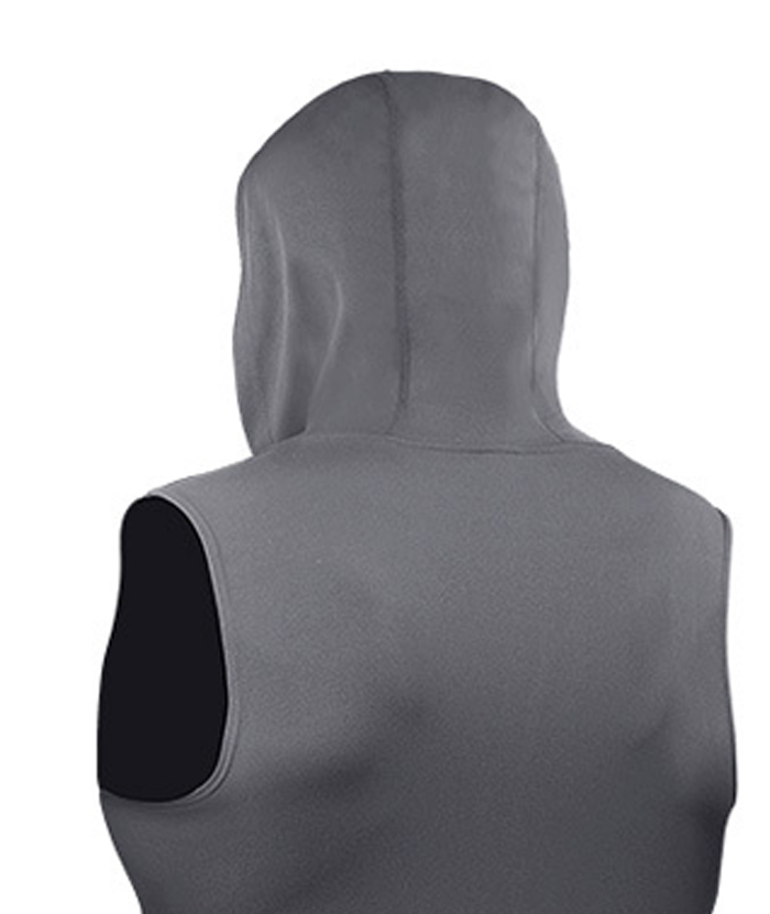 ZITY Men's Zip Up Slim Fit Sleeveless Hoodie-DUMMG05220|Zitysports