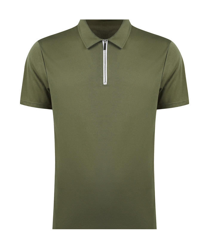 ZITY Men's Quarter Zip Polo Shirt-ZPK010448 | Zitysports