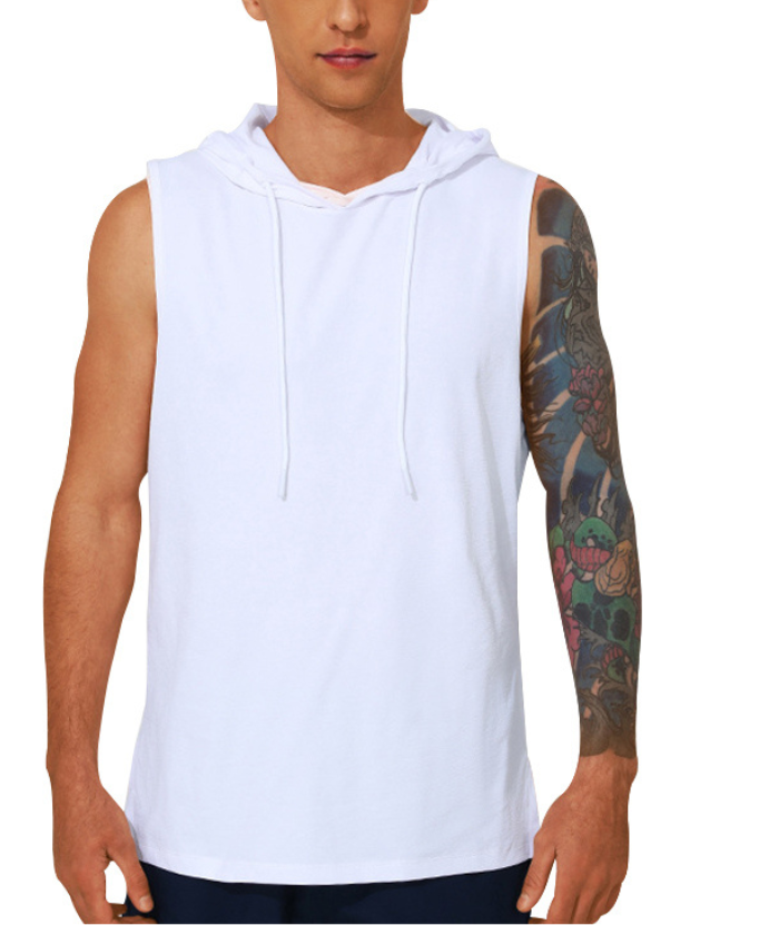 ZITY Men's Casual Sports Running Sleeveless Hoodie-DUMMG05203|Zitysports