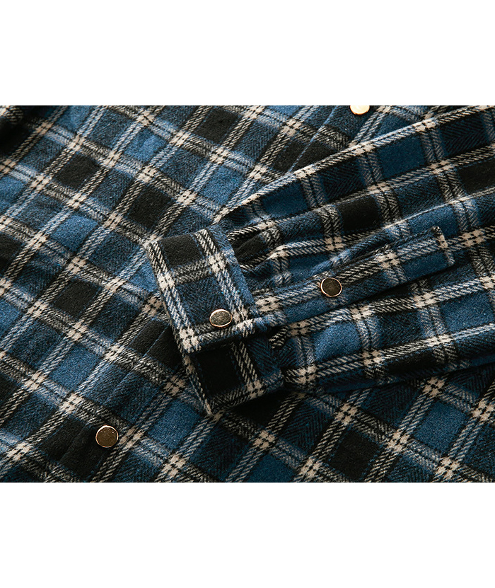 ZITY Men's Long Sleeve Cotton Plaid Flannel Shirt-DUMLT05315|Zitysports