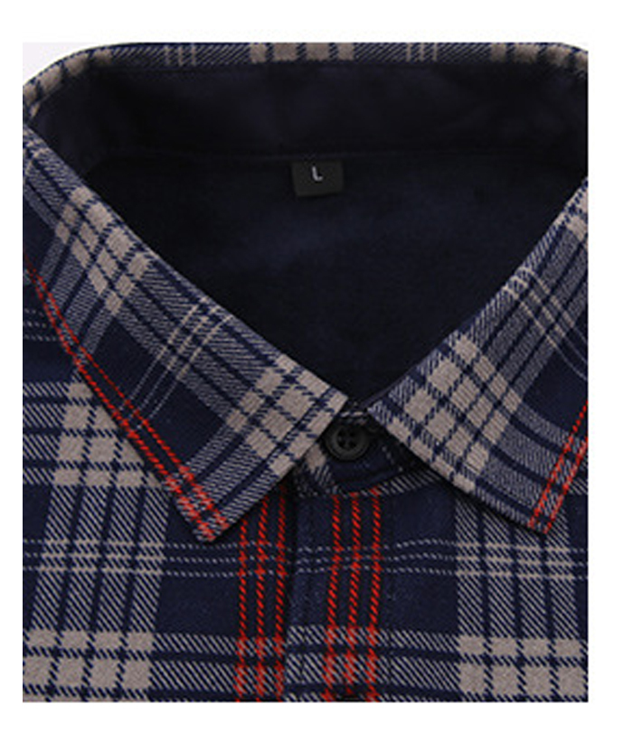 ZITY Men's Oversize Button Up Long Sleeve Plaid Shirt-DUMLT05362|Zitysports