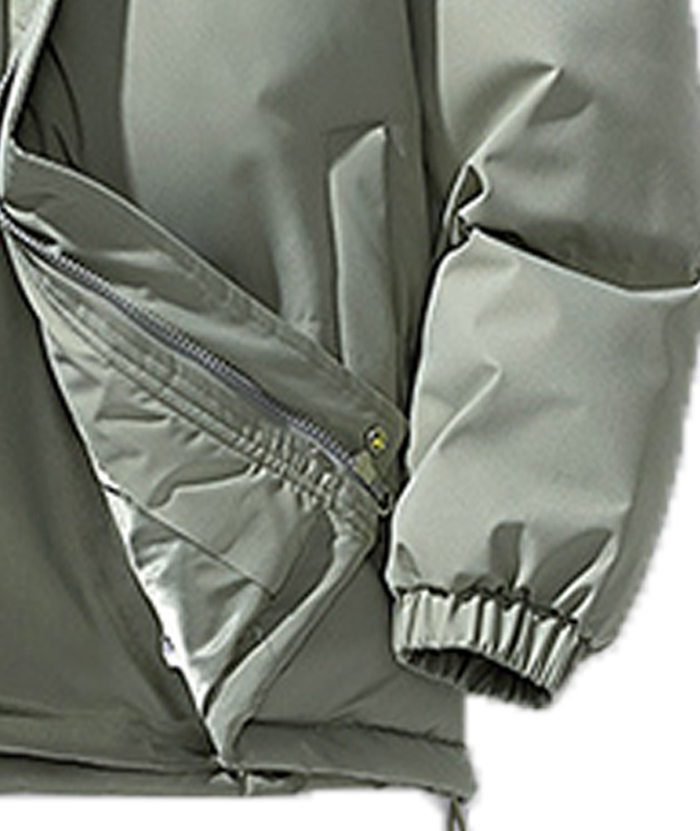 ZITY Men's Full Zipper Solid Color Puffer Jacket-DUMCO05528