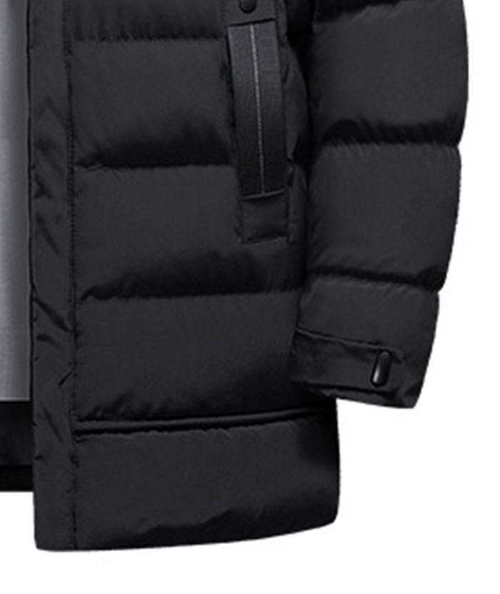 ZITY Men's Full Zipper Hooded Puffer Jacket-DUMCO05579