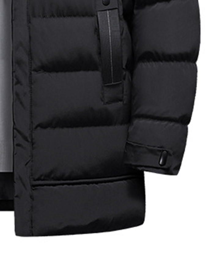 ZITY Men's Full Zipper Hooded Puffer Jacket-DUMCO05579