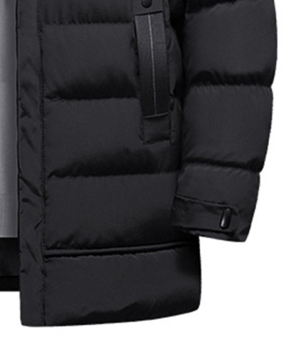 ZITY Men's Full Zipper Hooded Puffer Jacket-DUMCO05579