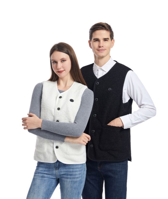 ZITY Unisex Teddy Velvet 16-Zone Heated Vest-2316