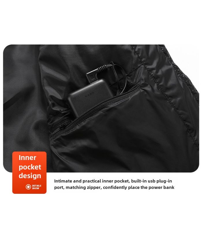 Men's Full Zip-Up Multizone Heated Jacket-M92