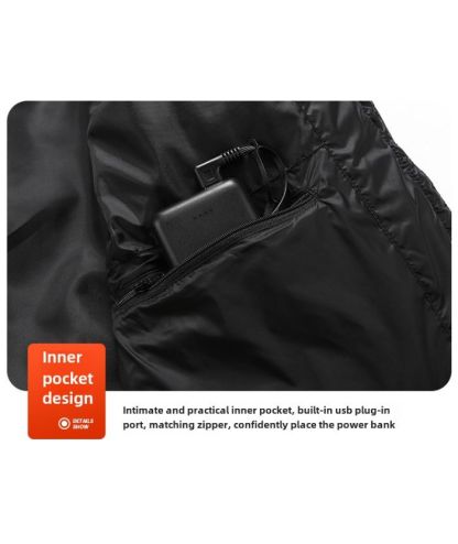 Men's Full Zip-Up Multizone Heated Jacket-M92