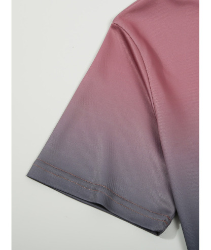 ZITY Men's Gradient Color Polo Shirt-ZPK010474 | Zitysports