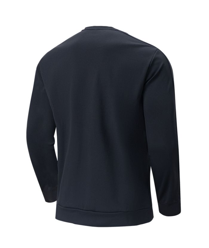Men's Moisture Wicking Pullover Long Sleeve Polo Shirt-DUMLP05805