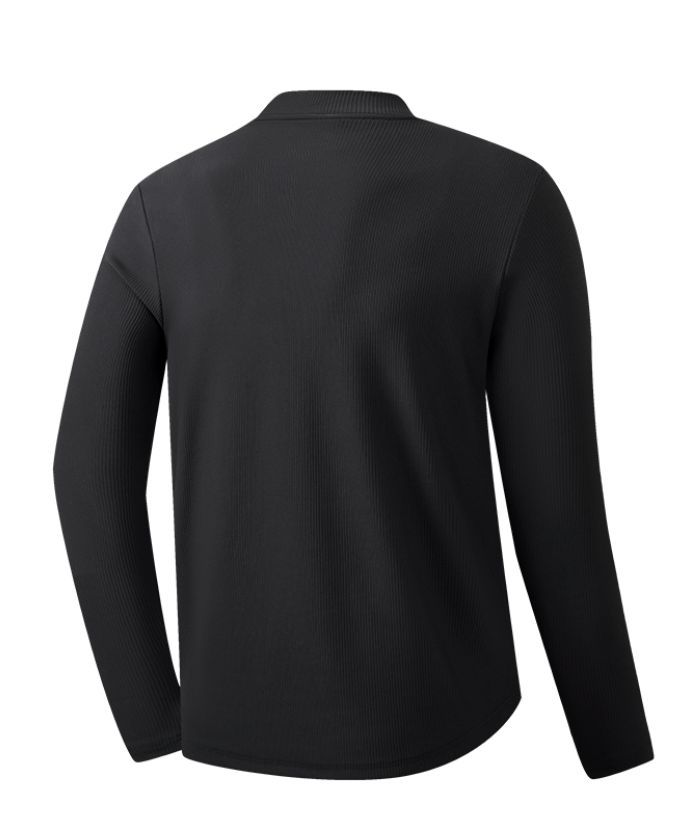 Men's Sports Round Neck Long Sleeve Polo Shirts-8849