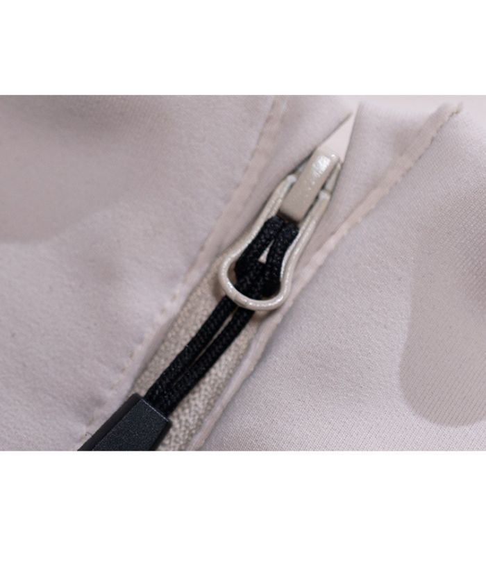 ZITY Men's Quarter Zip Long Sleeve Polo Shirt-88120