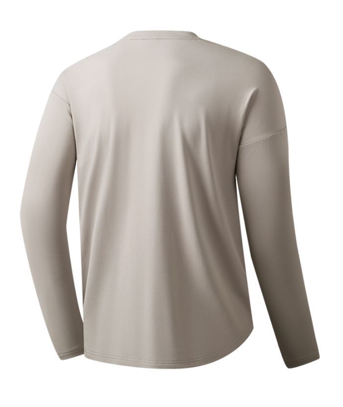 Men's Solid Color Long Sleeve Sports Polo Shirts-8850