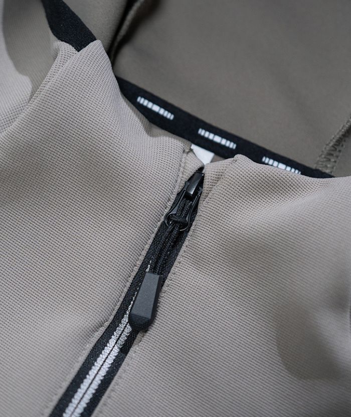 ZITY Men's Quarter Zip Solid Color Hoodie-7390