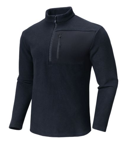 ZITY Men's Long Sleeve Quarter Zip Sports Polo Shirt-88188