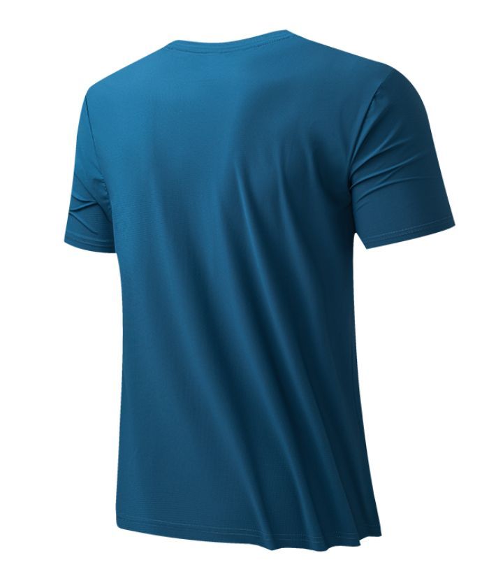 ZITY Men's Summer Slim Fit Solid Color T-Shirt-8371