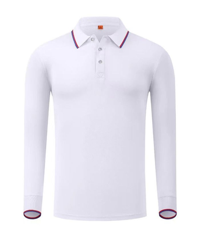 Unisex Casual Long Sleeve Sports Lapel Polo Shirt-DUMLP05917