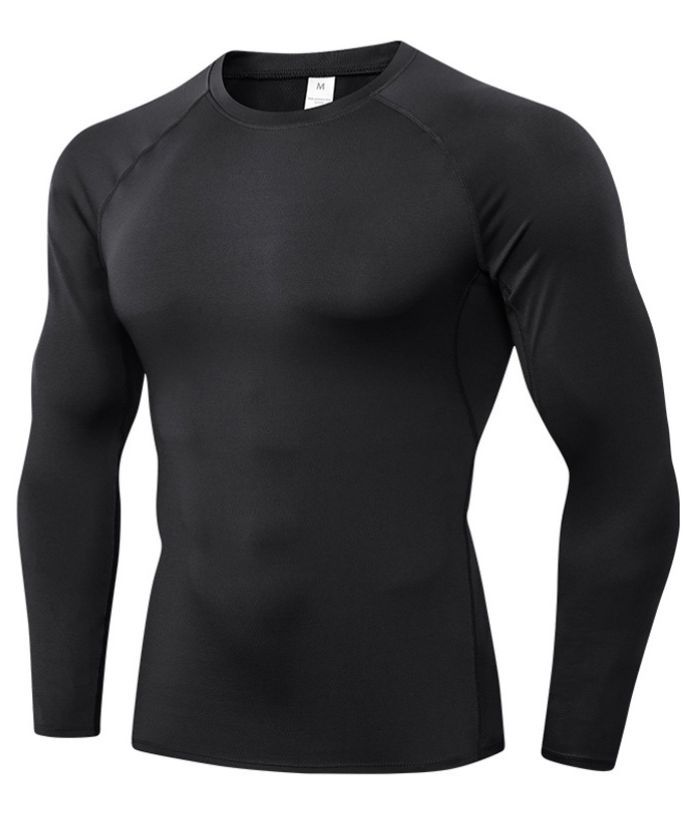 ZITY Men's Round Neck Long Sleeve T-Shirt-DUMLS05954