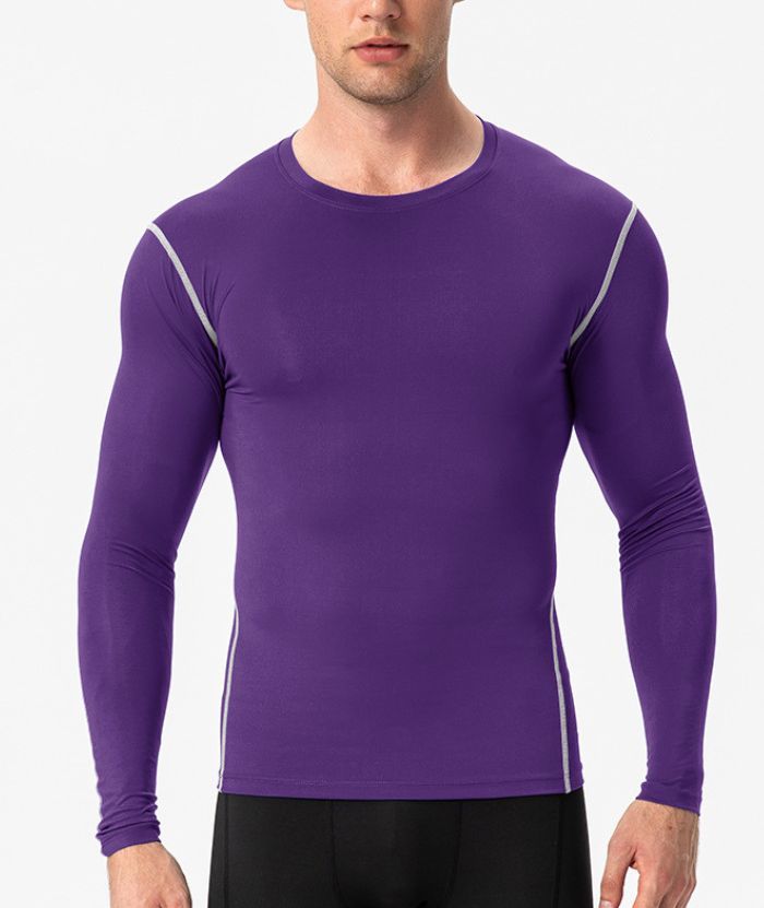 Men's Dri FIt Long Sleeve Slim Fit Compression T-Shirt-DUMLS05948