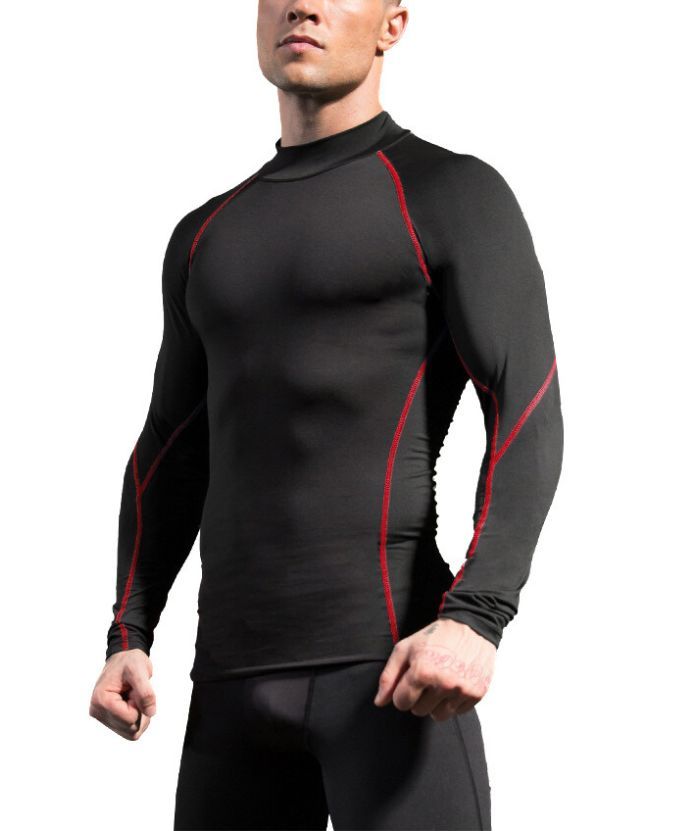 Men's Slim Fit Compression Athletic Fit Dri Fit T-Shirt-DUMLS05949