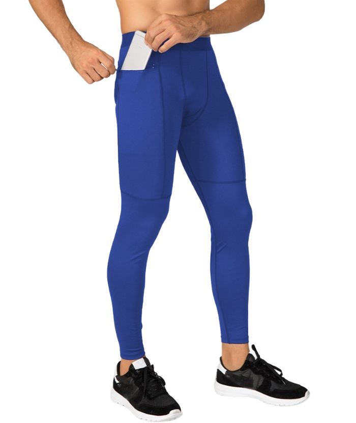 ZITY Men's Sports Dri Fit High Elastic Compression Pants-DUMSP05959