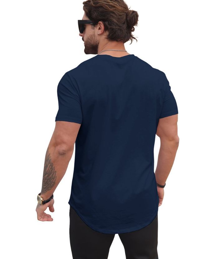ZITY Men's Round Neck Hip-Hop Slim Fit T-Shirt-ZPK010742
