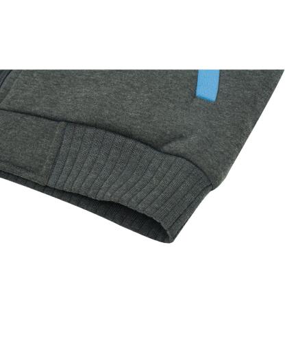 ZITY Men's Full Zip Up Contrast Color Fleece Hoodie-zity1712