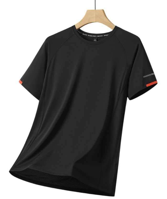 ZITY Men's Slim Fit Round Neck Sports T-Shirt-DUMPO06048