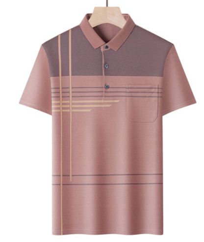 ZITY Men's Button Up Slim Fit Summer Polo Shirt-DUMPO06065