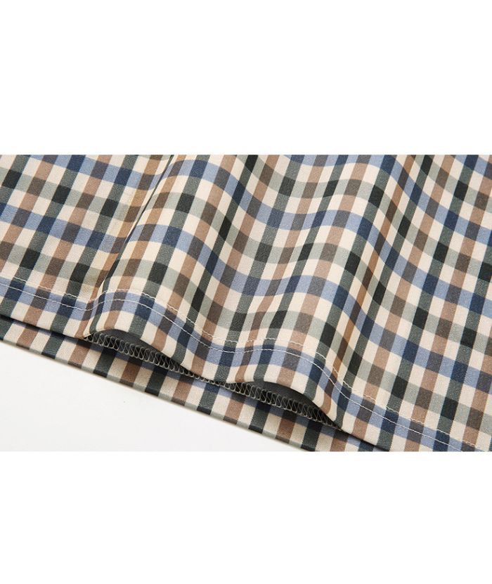 ZITY Men's Plaid Print Dri Fit Polo Shirt-DUMPO06066