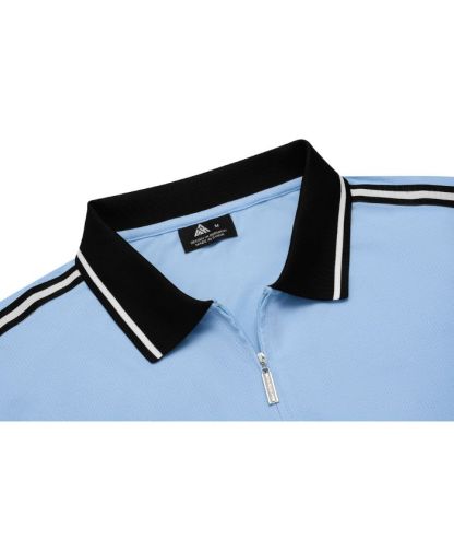 ZITY Men's Quarter Zipper Dri Fit Polo Shirt-CUMPO02198