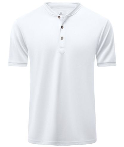 ZITY Men's Dri Fit Button Up Summer T-Shirt-CUMSS01366