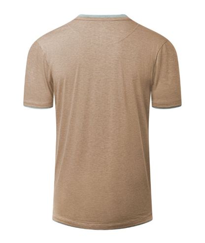 ZITY Men's Slim Fit Summer Henley T-Shirt-CUMSS02519