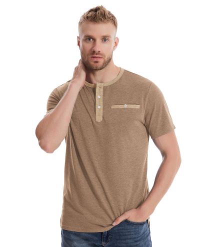 ZITY Men's Button Up Dri Fit T-Shirt-CUMSS02343