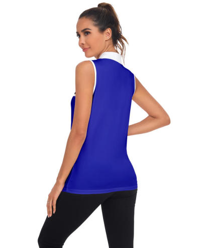 ZITY Women's Striped Slim Fit Golf Polo Shirt-CUWBP02264
