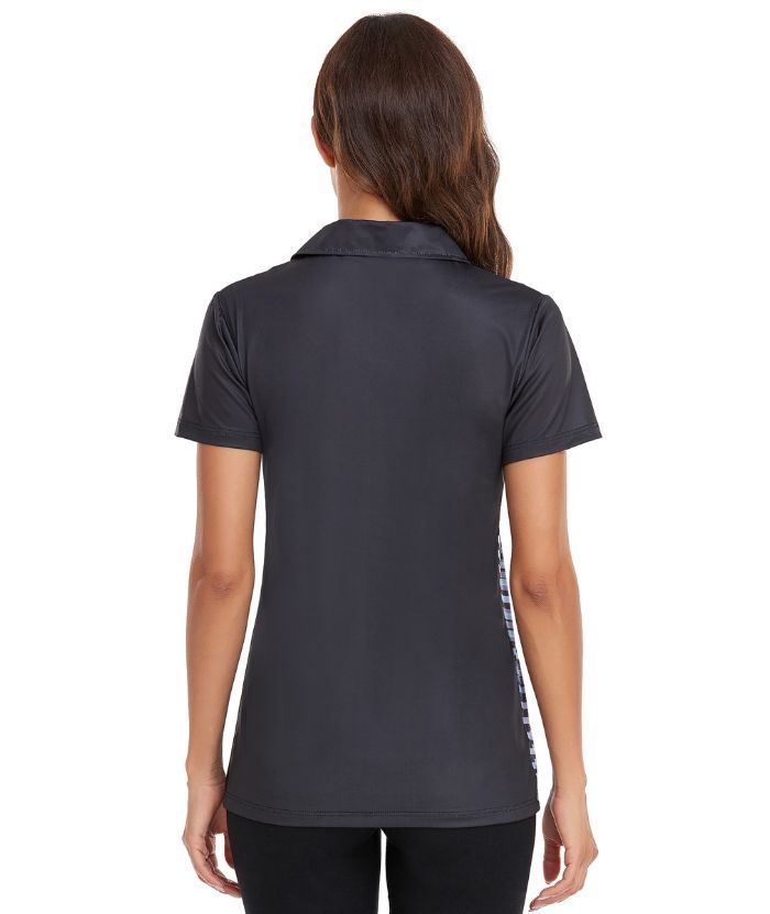 ZITY Women's V Neck Sports Dri Fit Casual Polo Shirt-CFWZZ00004