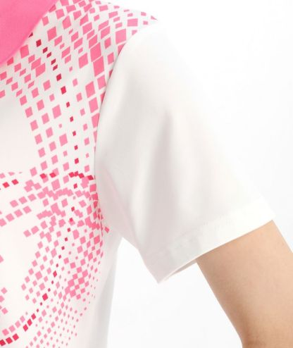 ZITY Women's Pink Dri Fit Golf Polo Shirt-CFWTX00034