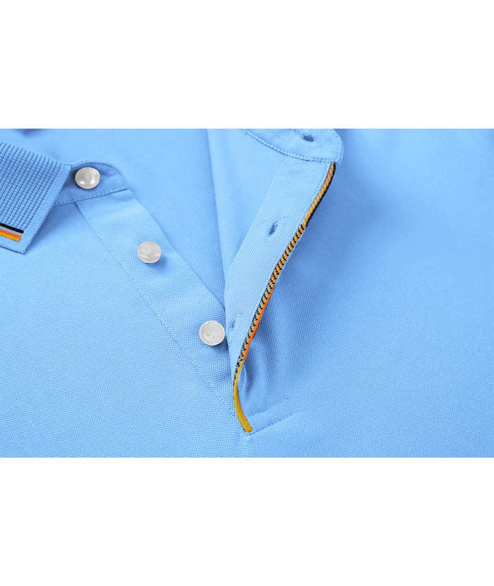 Men's Solid Color Slim Fit Performance Polo Shirt-ZPK007837