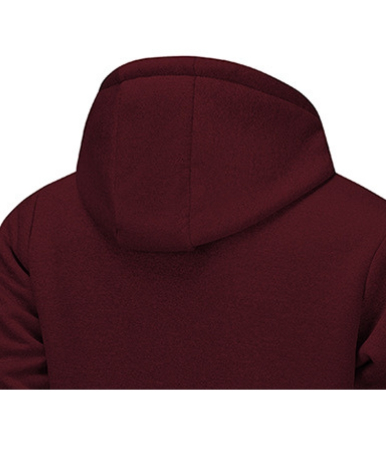 ZITY Men's Fleece Jacket Side Pocket with Zipper Casual Hoodie-DUMFH04877 | Zitysports
