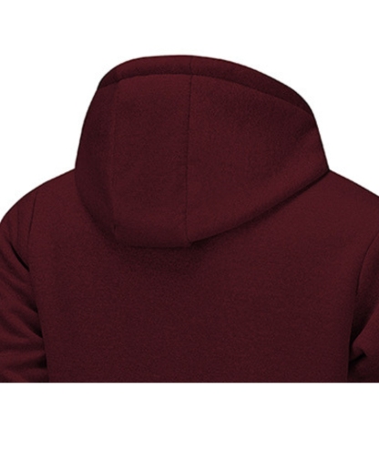 ZITY Men's Fleece Jacket Side Pocket with Zipper Casual Hoodie-DUMFH04877 | Zitysports