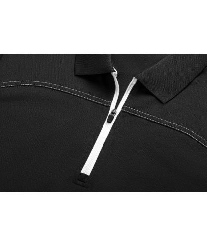 ZITY Women's Quarter Zip Slim Fit Solid Color Polo Shirt-CUWPO01996