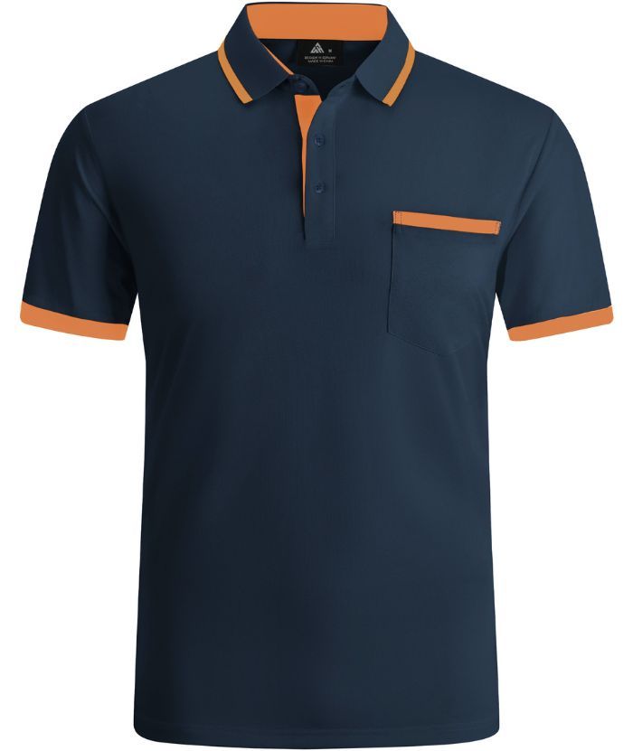ZITY Men's Slim Fit Button Up Golf Polo Shirt-CEMPO04037
