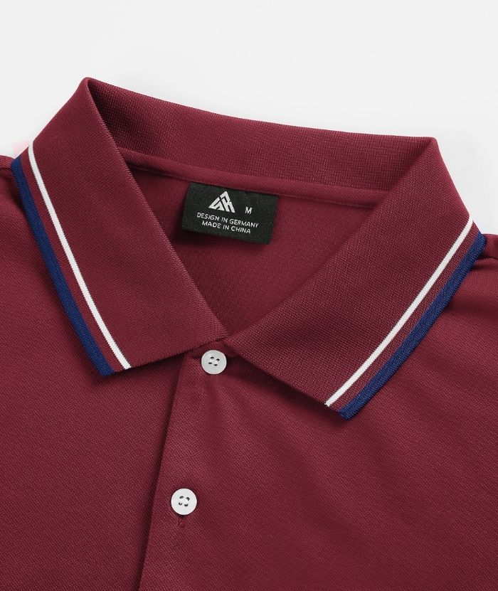 ZITY Men's Button Up Dri Fit Golf Polo Shirt-CFMPO00134